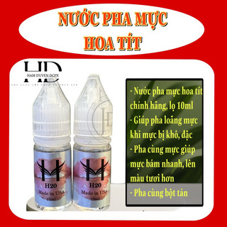 Nước pha mực hoa tít, nước pha hoa đào