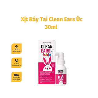 [new] Xịt Tan Ráy Tai Cho Bé Cleanears Kids 30ml, Úc