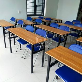 Bàn học sinh xếp gọn dạy học bàn gấp gọn phòng học kích thước 40cm x 120cm cao 75cm