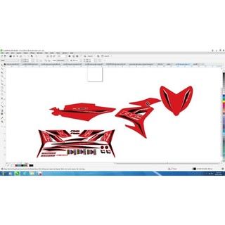 Tem rời exciter 150 đỏ rc - decal huyentran
