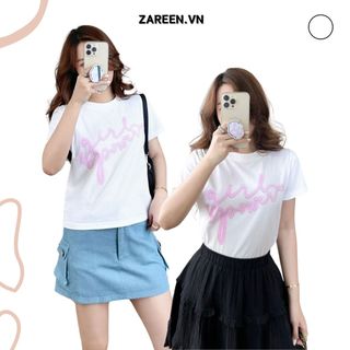ZAREEN | ÁO BABYTEE GIRL POWER ZAREEN THU153 - TRẮNG
