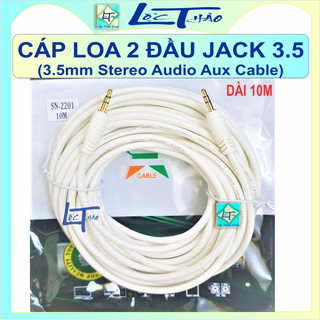 Cáp loa 2 đầu jack 3.5 chiều dài 10m jstar honjianda
