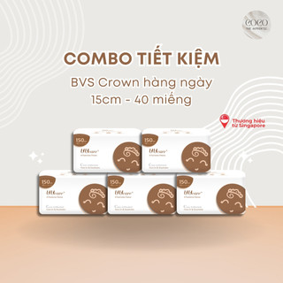 Combo tiết kiệm Băng vệ sinh Uucare Singapore Crown hàng ngày 15cm 40 miếng