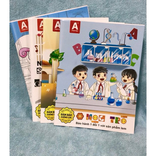Combo 10 cuốn tập 4 ô li 96 trang thành đạt hoa học trò định lượng 80gsm