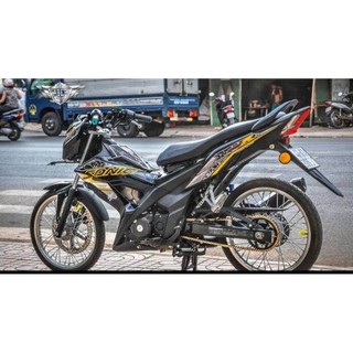 Tem rời sonic 150 đen xám vàng, tem 3 lớp không bay màu
