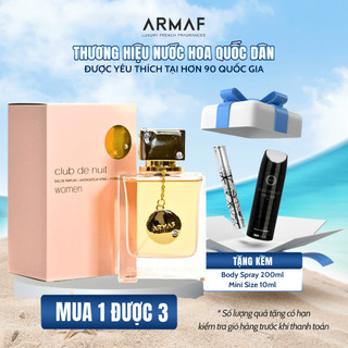  Combo nước hoa Nữ Armaf 105ml + 10ml tự chọn + Body Spray 200ml