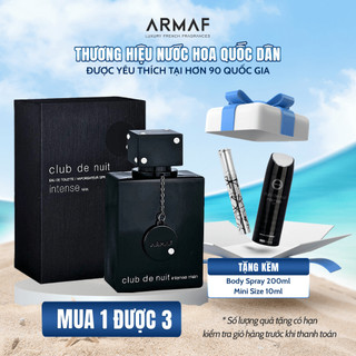  Combo nước hoa nam Armaf 105ml, 1 Club De Nuit mini size + Body Spray 200ml