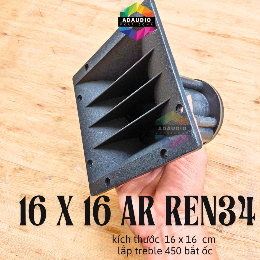 Họng treble 450 Array ren xoáy 34 mm kích thước 16 x 16 giá 1 cái