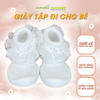 [Giày lười cho bé] - Giày công thái học Ggomoosin - Princess White