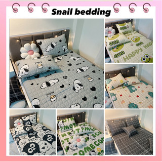 Freship Ga Gối Bo Chun Trần Bông Cotton Poly ga và 2 vỏ gối