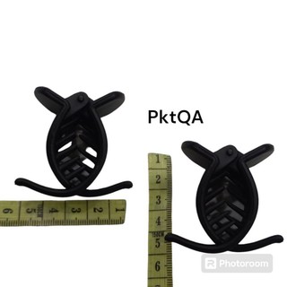 Kẹp tóc càng cua 2 răng nhám màu đen