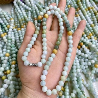Vòng đeo cổ chuỗi hạt Ngọc Phỉ Thúy 8mm
