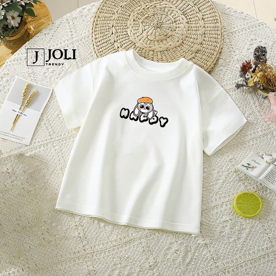 Áo Thun Baby Tee Nữ By JOLI Mã BT BST01 In Hình Chất Cotton Co Giãn Thoáng Mát Phong Cách Hàn Quốc J Joli Trendy | BigBuy360 - bigbuy360.vn