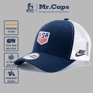 Nón kết phối lưới logo USA - Mũ lưỡi trai kết lưới phong cách thời trang thể thao nam nữ Mrcap MR01
