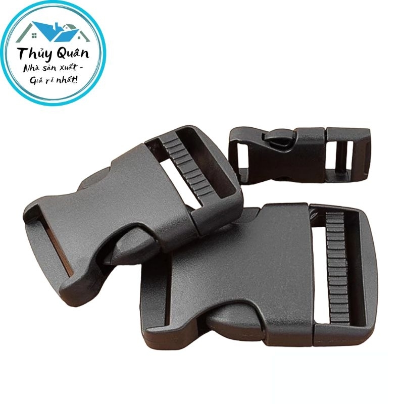 COMBO 20 Khoá cài, khoá mũ bảo hiểm, balo, cặp sách 2cm| 2,5cm| 3,8cm (Đo Lọt Lòng)