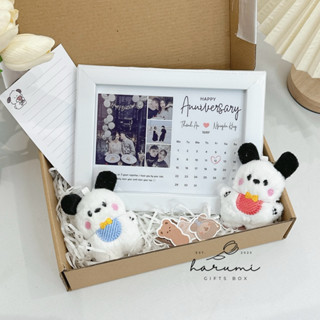 Set quà khung ảnh kèm gấu mini, set quà tặng kỉ niệm, quà tặng người yêu ý nghĩa, Harumi Giìts Box
