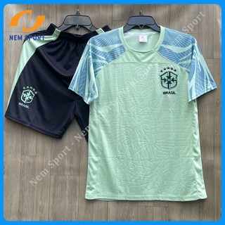 Áo Đá Bóng Đội Tuyển BRAZIL Màu Xanh Ngọc Sân Khách 24/25