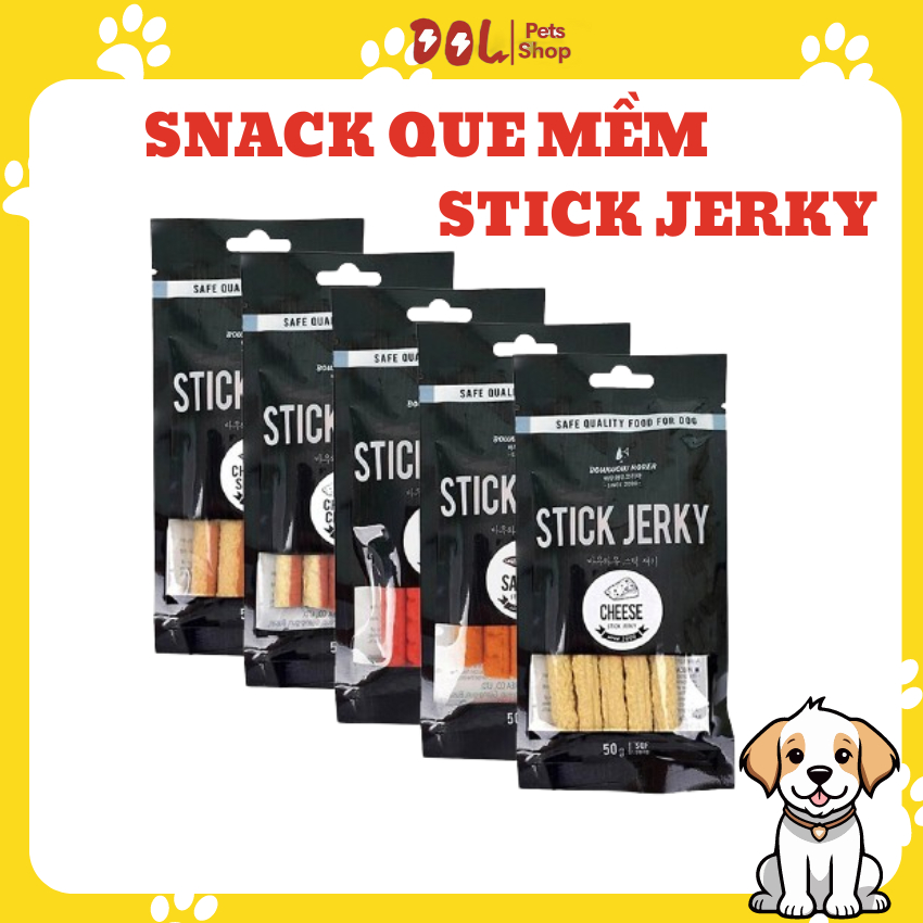 BowWow Stick Jerky - Que Bánh Thưởng Cho Chó Thịt Que