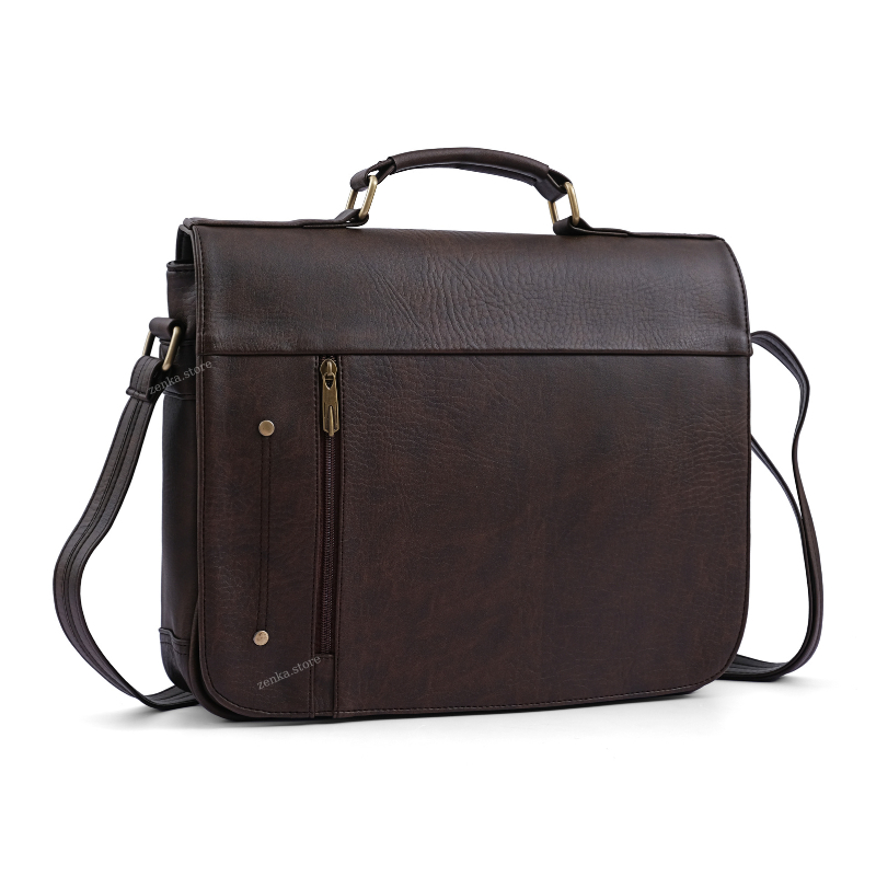 Cặp da đựng laptop, túi da nam Zenka chất lượng cao rất sang trọng lịch lãm_ZKC14
