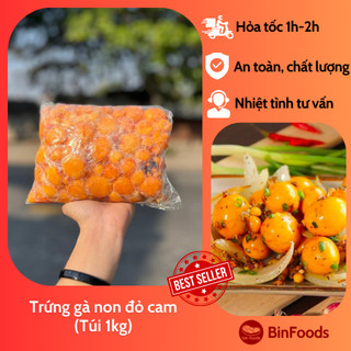 Trứng gà non đỏ cam (Túi 1kg)