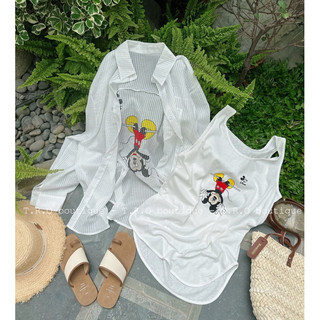 Set Áo Balo Kèm Sơmi Mickey Hot Hit (Sẵn Ship)