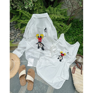 Set Áo Balo Kèm Sơmi Mickey Hot Hit (Sẵn Ship)