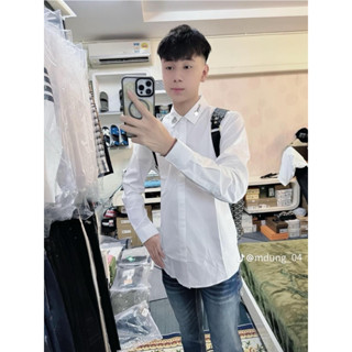 Áo Sơ Mi Nam Dài Tay Ci Di 561 Chữ Thêu Viền Cổ Logo Nhện Đính Chắc Chắc Chất Liệu Vải Cotton Lanh Không Nhăn Hàng QCCC