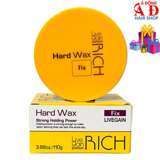 Sáp vuốt tóc siêu cứng Livegain Premium Rich Hard Wax Fix Hàn Quốc 110g
