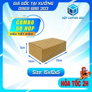 15x10x5 - combo 50 hộp carton đóng hàng