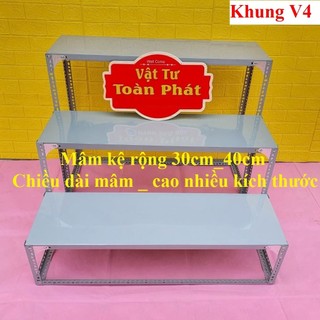 Kệ sắt V lỗ bậc thang V4 x 4cm nhiều kích thước
