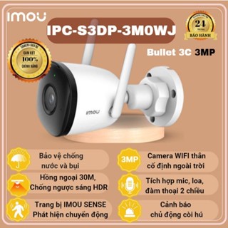 Camera wifi IMOU ngoài trời F22FP/ IPC-S3DP-3M0WJ/ S3EP 3MP/5MP, Đàm thoại 2 chiều, CN AI,Full color