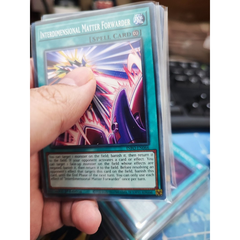 [Yugioh Funny Shop] 1 lá thẻ bài Interdimensional Matter Forwarder - INFO-EN066 - Common 1st Edition