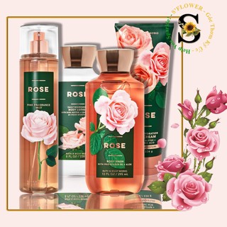 🌹 ROSE | Bộ Sản Phẩm Gel Tắm -  Dưỡng Thể - Xịt Thơm Toàn Thân Bath & Body Works Body Care