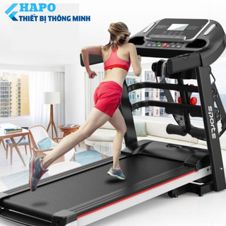 Máy chạy bộ tại nhà gấp gọn HP03 Chính Hãng, Máy chạy bộ đa năng gấp gọn tại nhà kèm dây đai bụng