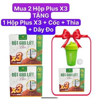 Bột gạo lứt Plus Như Ý hộp 20 gói hỗ trợ giảm cân, giảm mỡ giúp cơ thể nhẹ nhàng, tốt cho sức khỏe.
