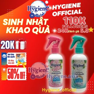 Nước xịt thơm chống nhăn quần áo Hygiene Thái Lan 220ml hương nước hoa