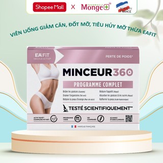 Viên uống hỗ trợ giảm cân, tiêu hủy mỡ thừa, săn chắc da, thon gọn vóc dáng EAFIT Minci 360 hộp 120v