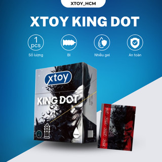 Bao cao su 9 bi lớn XTOY KING DOT 1 cái siêu mỏng hương chocolate kéo dài quan hệ