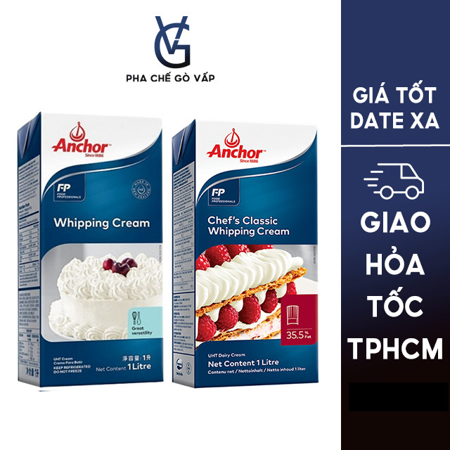 Kem tươi Anchor Whipping Cream hộp 1L