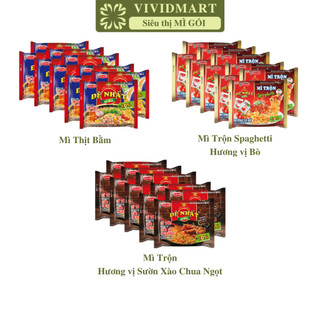  - ACECOOK - Mì Đệ Nhất Mì Gia 3 vị: Thịt Bằm, Spaghetti vị Bò, Sườn Xào Chua Ngọt (82-98g/gói)