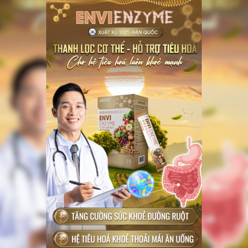 ENVI ENZYME Hàn Quốc Bổ Sung Enzyme Tự Nhiên - Nâng cao sức đề kháng cho cơ thể  (Hộp 30 Gói)