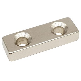 Nam châm chữ nhật 30x10x5mm 2 lỗ vát ( BẮT VÍT, ỐC )