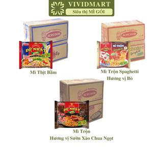  - ACECOOK - Mì Đệ Nhất Mì Gia 3 vị: Thịt Bằm, Spaghetti vị Bò, Sườn Xào Chua Ngọt (82-98g/gói)