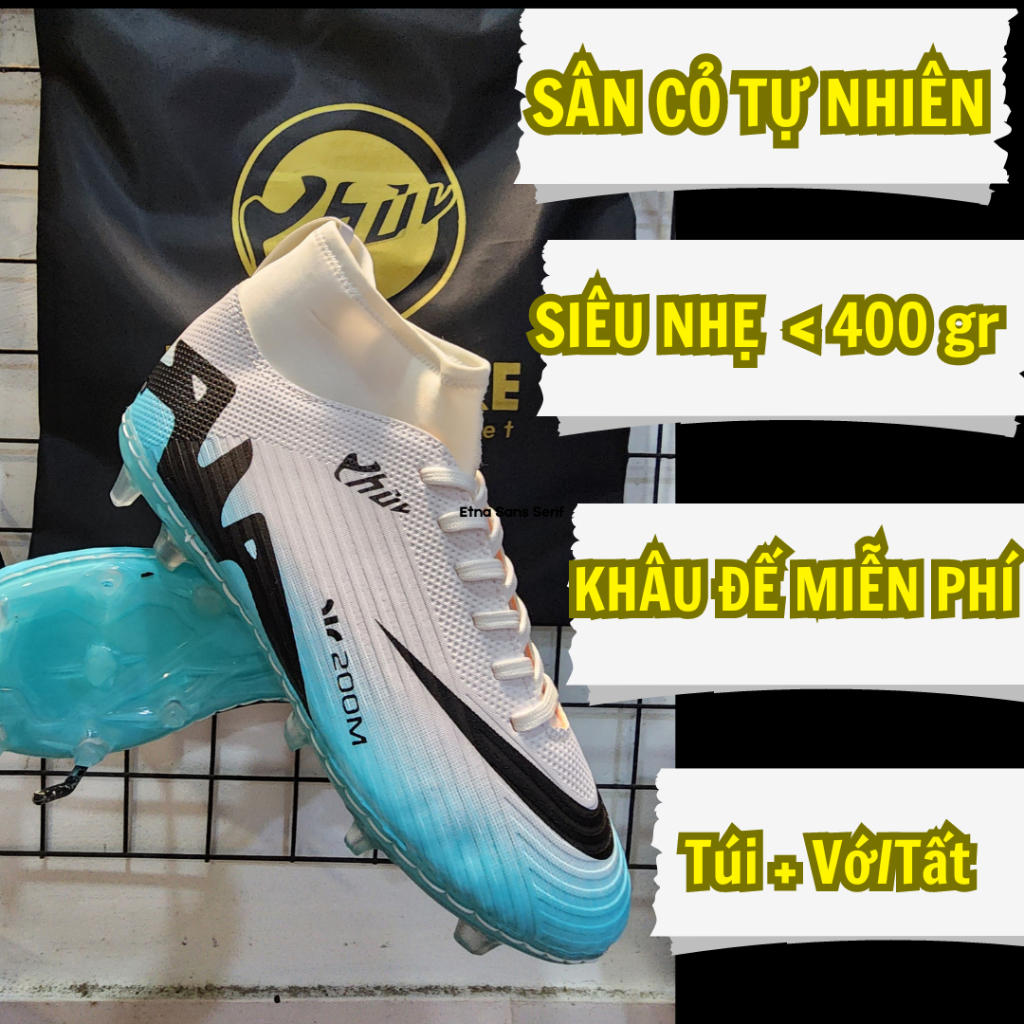 Giày đá bóng Vapor 15 Pro FG sân cỏ tự nhiên Phủi Store, Khâu Full Đế, BH 2 tháng, Form chuẩn ôm chân, kèm phụ kiện