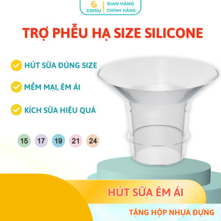 Đệm Hạ Size Coniu, Hạ Size Phễu Máy Hút Sữa Size 15-17-19-21-24mm, Hút Sữa Hiệu Quả và Êm Ái (Hộp 01 Chiếc)
