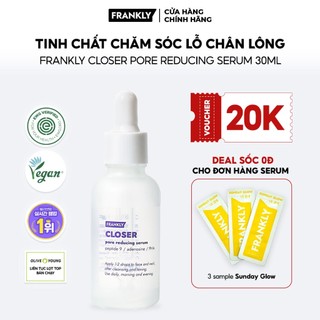 Tinh chất chăm sóc lỗ chân lông Frankly Closer Pore Reducing Serum 30ml