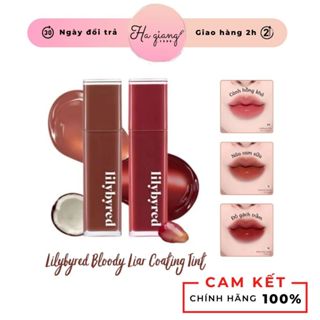 Son Kem Bóng Lì Lilybyred Bloody Liar Coating Tint hiệu ứng môi căng mướt, mềm mại độ bám màu siêu tốt