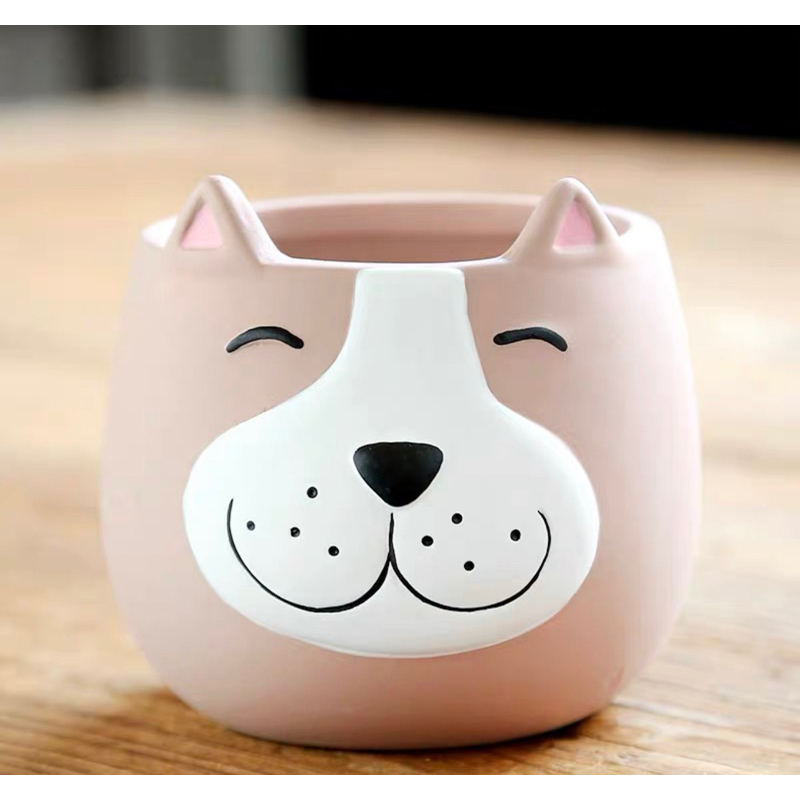 [Bán chạy] Chậu Cây Hình Thú Dễ Thương Trồng Sen Đá, Trang Trí Bàn Làm Việc / Sân Vườn / Nhà Cửa / Văn Phòng