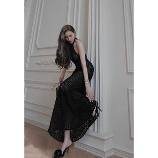 ( Hàng có sẵn ) Đầm maxi ren cổ yếm