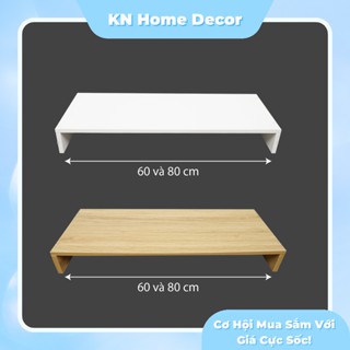 Kệ kê màn hình máy tính góc vuông KN Home decor bằng gỗ MDF , Kệ gỗ kê màn hình máy tính KM_MS24